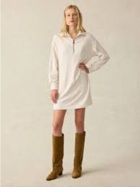 Women's Faherty Brand Legend Quarter Zip Dress